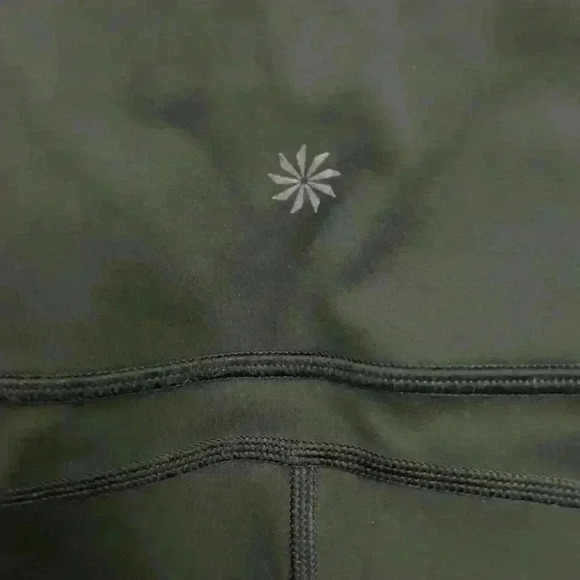 Athleta Women's  Mesh Contender Capri Leggings Black Zipper Pockets Size XS - Picture 4 of 9